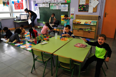 Alumnado del colegio público Río Arga de Berbinzana.