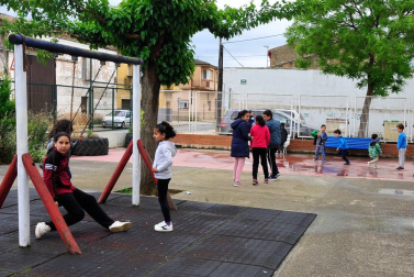Alumnado del colegio público Río Arga de Berbinzana.