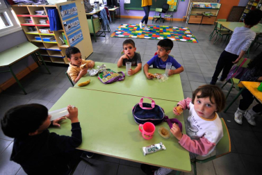 Alumnado del colegio público Río Arga de Berbinzana.