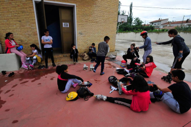 Alumnado del colegio público Río Arga de Berbinzana.