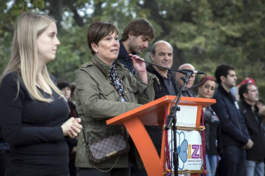 Miles de personas participan en el Nafarroa Oinez que se celebra este domingo en Alsasua