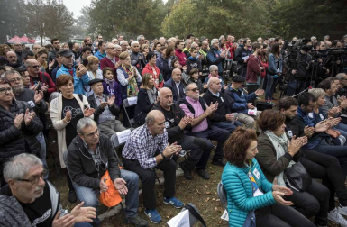 Miles de personas participan en el Nafarroa Oinez que se celebra este domingo en Alsasua