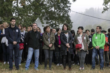 Miles de personas participan en el Nafarroa Oinez que se celebra este domingo en Alsasua