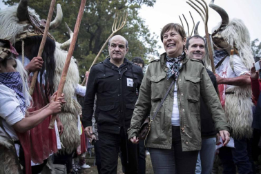 Miles de personas participan en el Nafarroa Oinez que se celebra este domingo en Alsasua