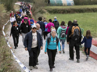 Miles de personas participan en el Nafarroa Oinez que se celebra este domingo en Alsasua