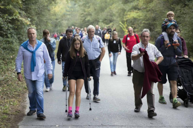 Miles de personas participan en el Nafarroa Oinez que se celebra este domingo en Alsasua