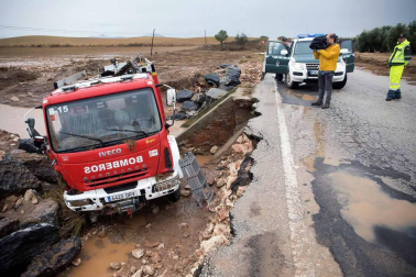 Fotos de las fuertes lluvias que han causado numerosas incidencias durante este domingo en Málaga.