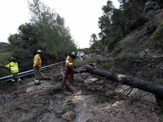 Fotos de las fuertes lluvias que han causado numerosas incidencias durante este domingo en Málaga.