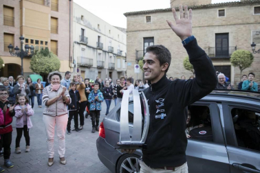 La localidad del deportista se volcó en la celebración del título de campeón de TCR Europe.