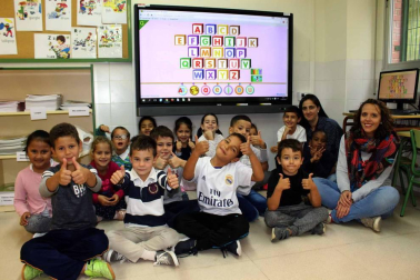 Alumnado del CP Francisco Arbeloa durante una jornada de clase.