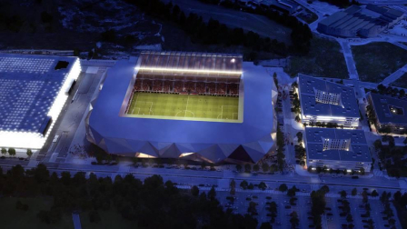 Propuesta del estudio TYM Herce para la reforma del estadio rojillo