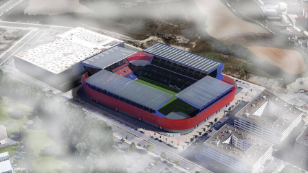Propuesta del estudio AH Obenasa para la reforma del estadio rojillo