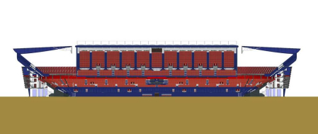 Propuesta del estudio AH Obenasa para la reforma del estadio rojillo