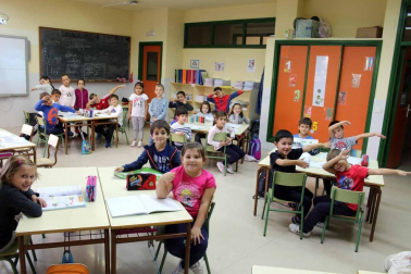 Alumnado del CP Francisco Arbeloa durante una jornada de clase.