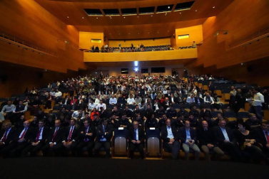El Museo Universidad de Navarra acogió este miércoles, 24 de octubre, la gala de presentación de los cinco proyectos que aspiran a realizar la reforma de El Sadar.