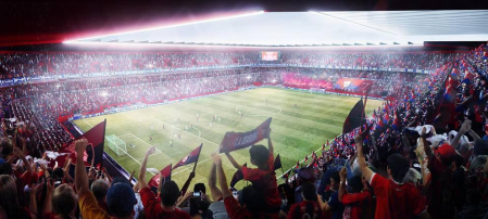 Propuesta del estudio Vaíllo ACR para la reforma del estadio rojillo.