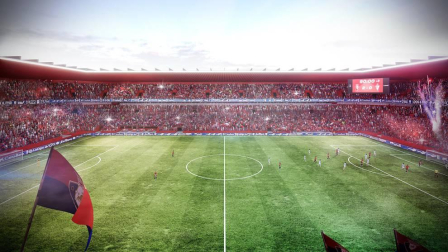 Propuesta del estudio Vaíllo ACR para la reforma del estadio rojillo.
