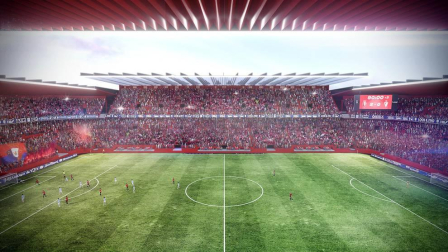 Propuesta del estudio Vaíllo ACR para la reforma del estadio rojillo.