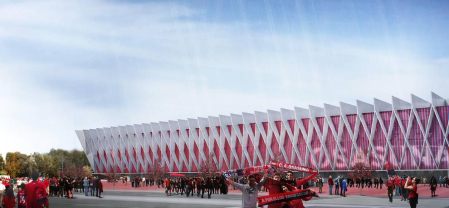 Propuesta del estudio Vaíllo ACR para la reforma del estadio rojillo.