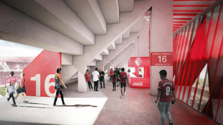 Propuesta del estudio Vaíllo ACR para la reforma del estadio rojillo.
