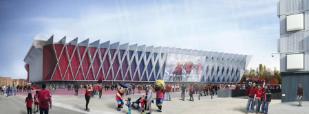 Propuesta del estudio Vaíllo ACR para la reforma del estadio rojillo.