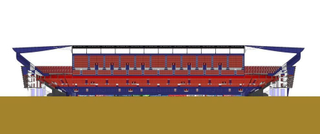 Propuesta del estudio AH Obenasa para la reforma del estadio rojillo