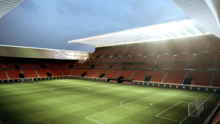Propuesta del estudio TYM Herce para la reforma del estadio rojillo