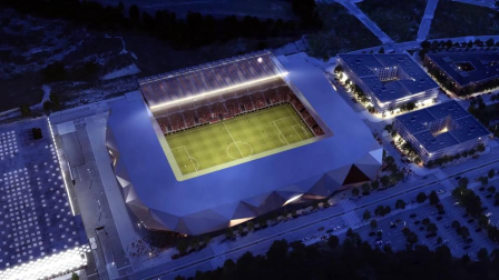Propuesta del estudio TYM Herce para la reforma del estadio rojillo