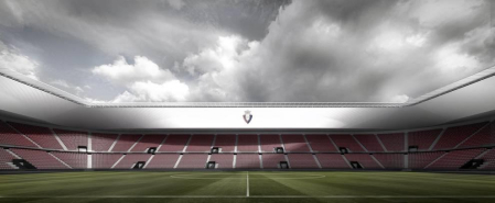 Propuesta del estudio TYM Herce para la reforma del estadio rojillo