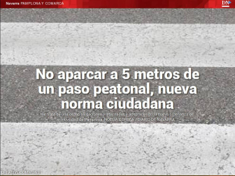 Además, la nueva ordenanza de movilidad de Pamplona