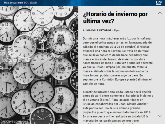 Además, ¿será el de este fin de semana el último cambio de hora?