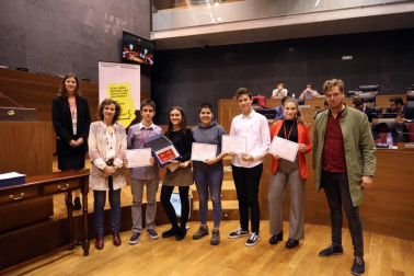 El IES Navarro Villoslada ha ganado esta edición del torneo, organizado por la UPNA y el Parlamento de Navarra