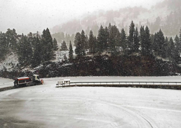 Primera nevada de la temporada en Belagua