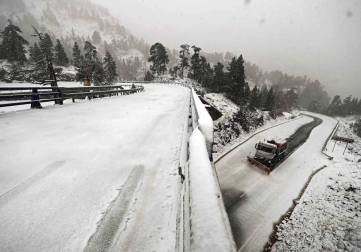 Primera nevada de la temporada en Belagua