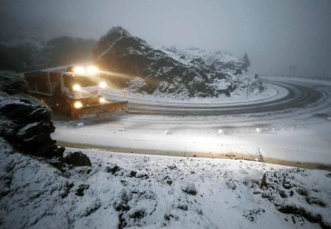 Primera nevada de la temporada en Belagua