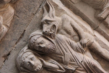 Imágenes de la Puerta del Juicio de la Catedral de Tudela