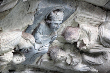 Imágenes de la Puerta del Juicio de la Catedral de Tudela
