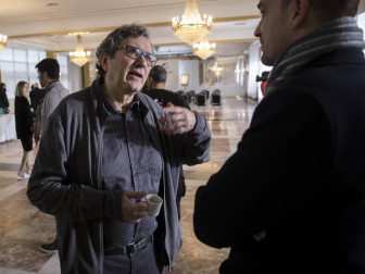 Imágenes del rodaje de 'Los asesinatos de Goya' se rodó este miércoles en el Hotel Tres Reyes de Pamplona a las órdenes con Maribel Verdú y Aura Garrido como protagonistas.