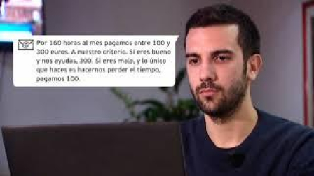 Denuncia una oferta de prácticas a 60 céntimos la hora