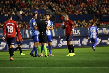 Imágenes del partido disputado en El Sadar entre Osasuna y Málaga el 3 de noviembre de 2018.