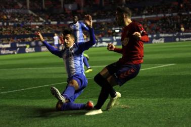 Imágenes del partido disputado en El Sadar entre Osasuna y Málaga el 3 de noviembre de 2018.
