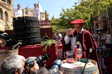 Imágenes de la Fiesta de la Vendimia de Navarra, celebrada en Olite este domingo, 2 de septiembre, y organizada por la Cofradía del Vino de Navarra.