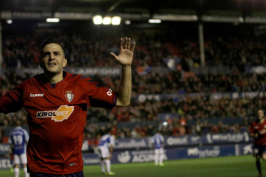 Imágenes del partido disputado en El Sadar entre Osasuna y Tenerife el 17 de noviembre de 2018.