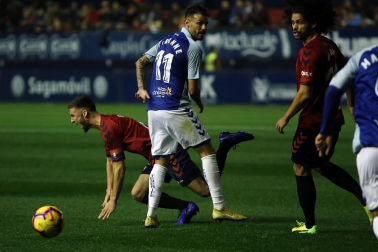 Imágenes del partido disputado en El Sadar entre Osasuna y Tenerife el 17 de noviembre de 2018.