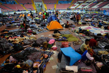 Así es la denominada 'carava migrante'. Miles de emigrantes centroamericanos huyen de la violencia de sus países hacia la frontera con Estados Unidos.