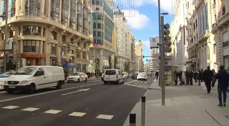 Primer fin de semana en la Gran Vía tras su remodelación