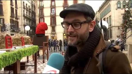 Polémica por el Belén del Ayuntamiento de Barcelona en la plaza de Sant Jaume