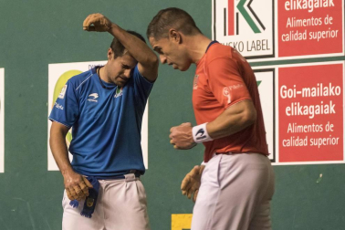 Imágenes del partido entre Olaizola-Albisu y Bengoetxea-Imaz del Parejas 2019