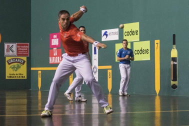 Imágenes del partido entre Olaizola-Albisu y Bengoetxea-Imaz del Parejas 2019