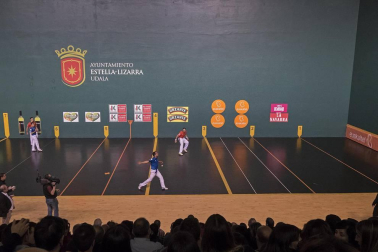 Imágenes del partido entre Olaizola-Albisu y Bengoetxea-Imaz del Parejas 2019